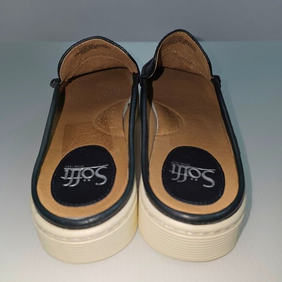 Sofft Somers Moc Mule Womens 8 Black Leather Slip On Sneaker Casual Platform - Picture 10 of 14